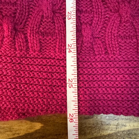 Lafayette 148 100% Cashmere Magenta Cowl Neck Sweater Large - Picture 7 of 11